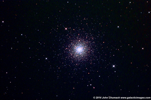 M3 Globular Star Cluster QHY8 CCD Camera & Homemade 16" Newt Scope 30 min exposure